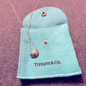 Authentic Tiffany & Co Bean Silver Necklace